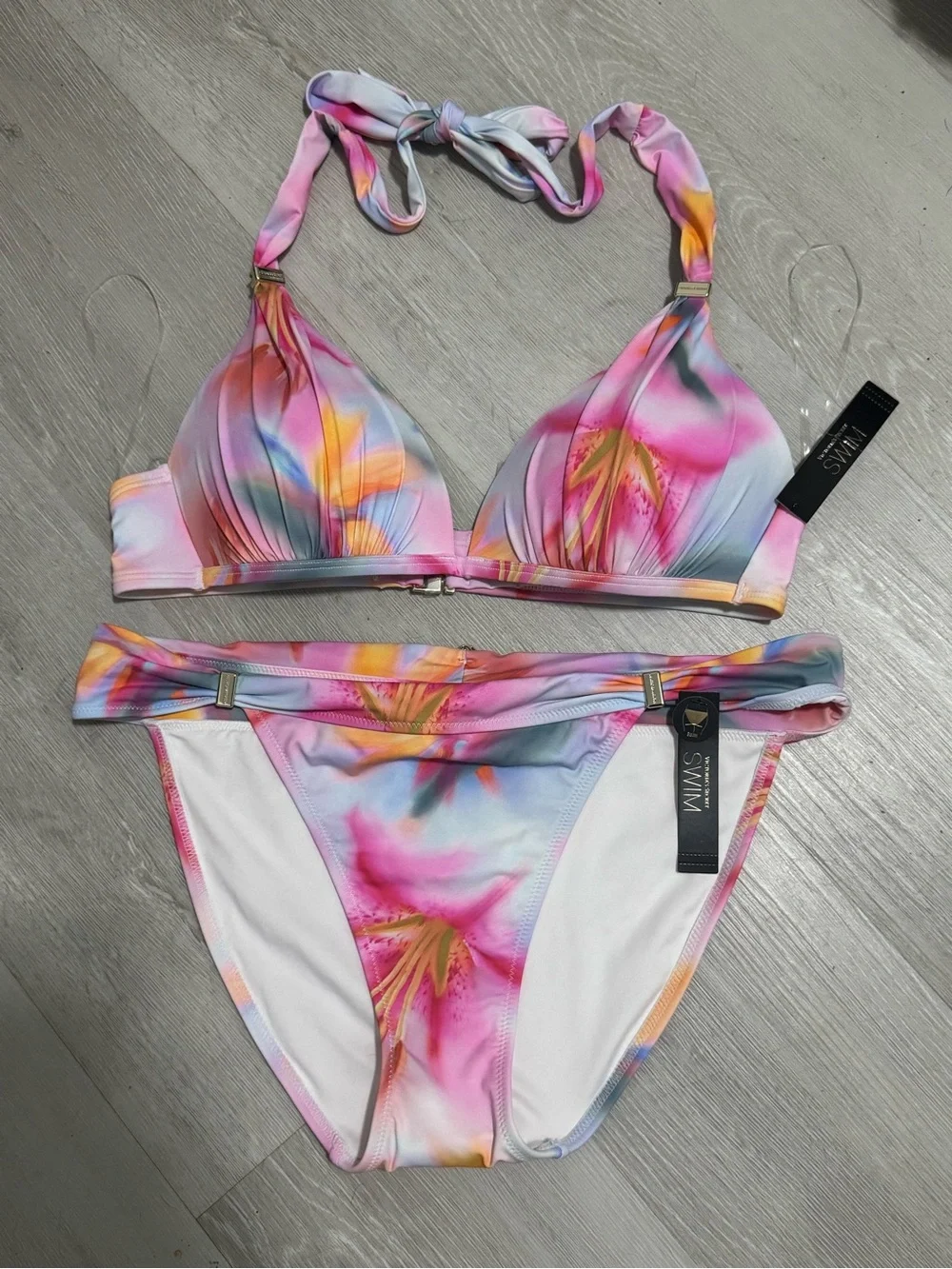 Victoria's Secret Tropical Lily Push Up Halter Bikini